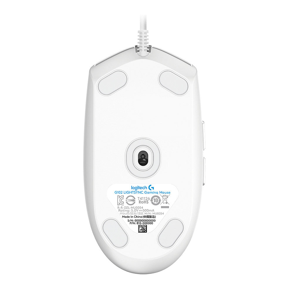 Logitech G102 Lightsync - WHITE - EER