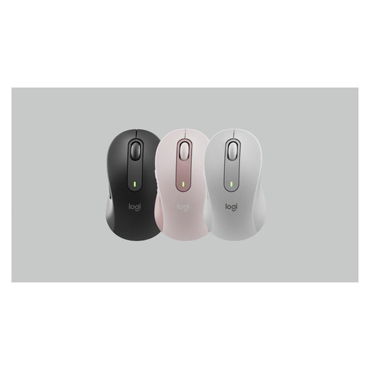 Logitech Signature M650 Mouse optical 5 buttons wireless Bluetooth 2.4 GHz Bolt USB receiver rose