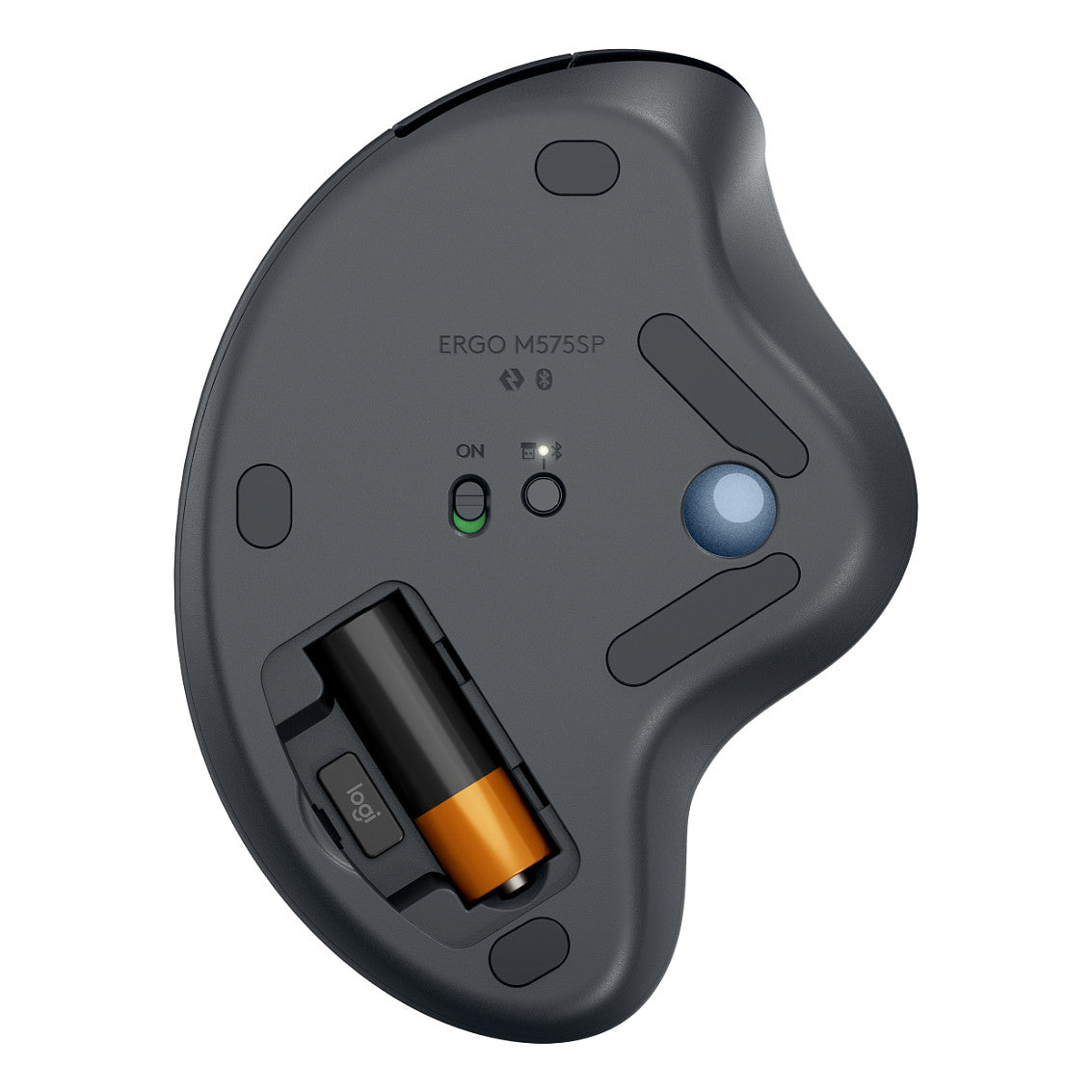 Logitech ERGO M575S Wireless Trackball - Graphite + Blue Ball