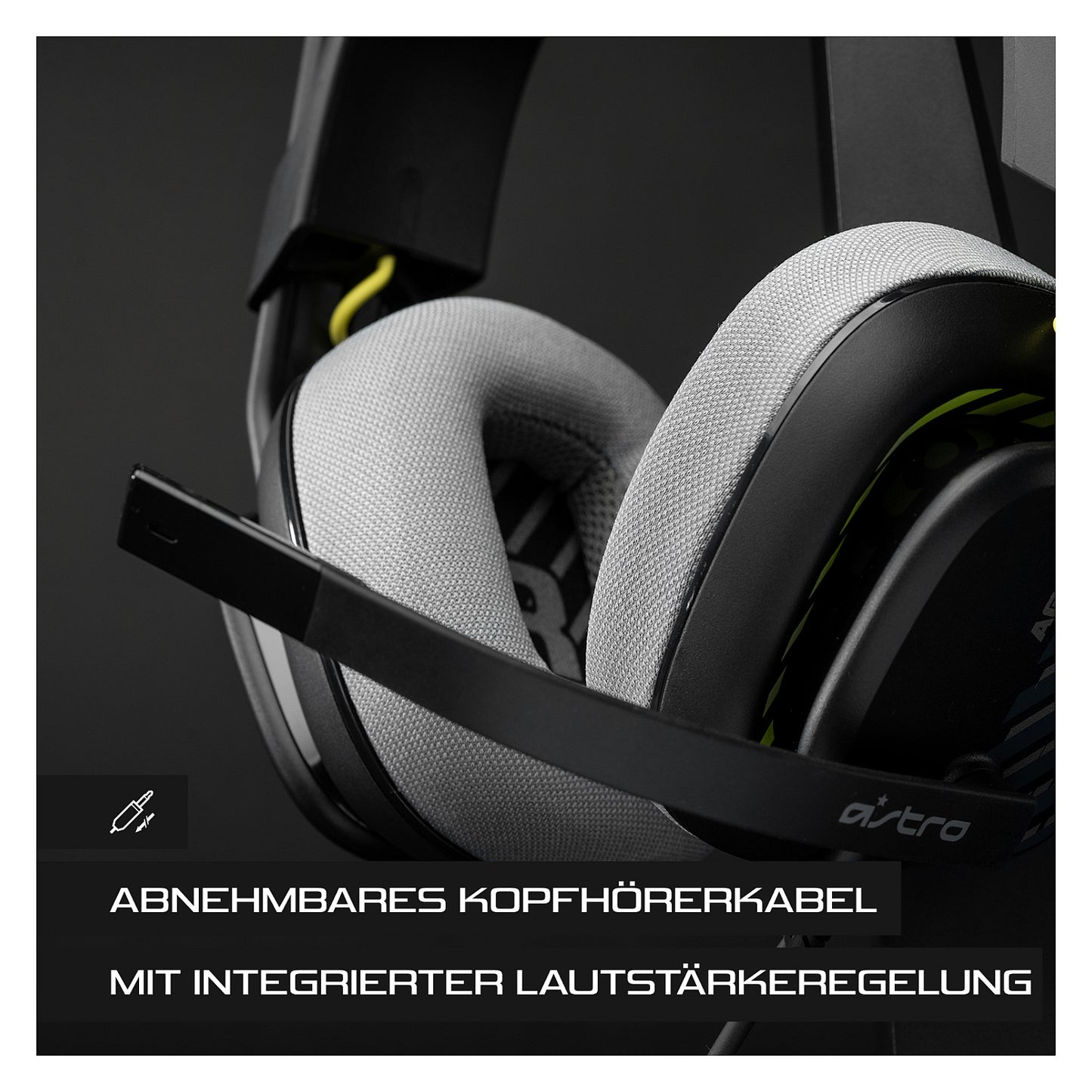 Logitech Astro Gaming A10 Gen 2 Headset full size wired 3.5 mm jack Black
