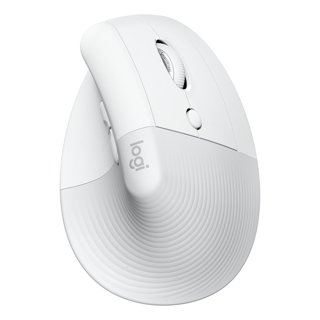 Logitech Lift for Mac Vertical Mouse ergonomic optical 6 buttons wireless Bluetooth Bolt USB receiver off-white