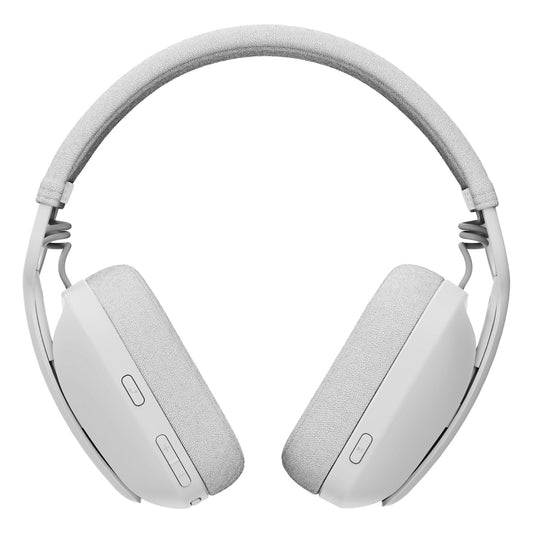 Logitech Zone Vibe 100 Headset full size Bluetooth wireless off-white