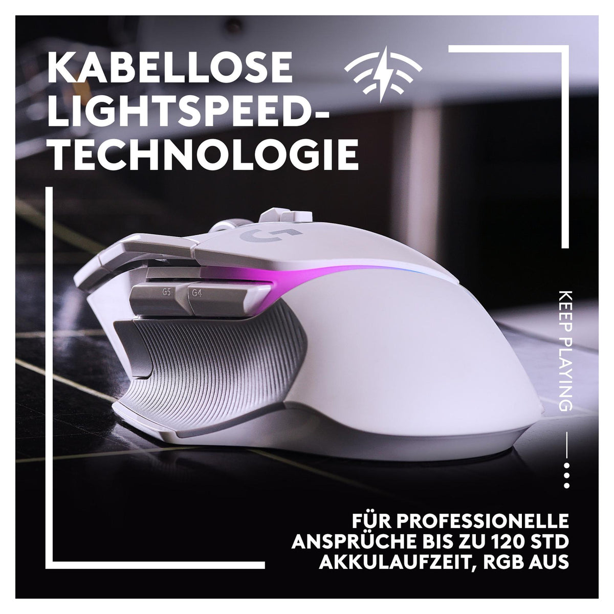 Logitech G502 X Plus - White/Premium - EER2