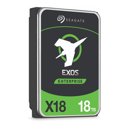 SEAGATE Exos X18 18TB HDD SATA 6Gb/s 7200RPM 256MB cache 8,89cm 3,5Zoll 24x7 SED 512e/4KN BLK