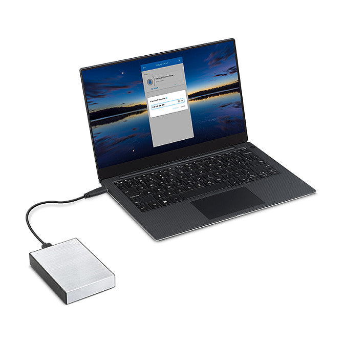 SEAGATE One Touch 5TB External HDD with Password Protection Silver