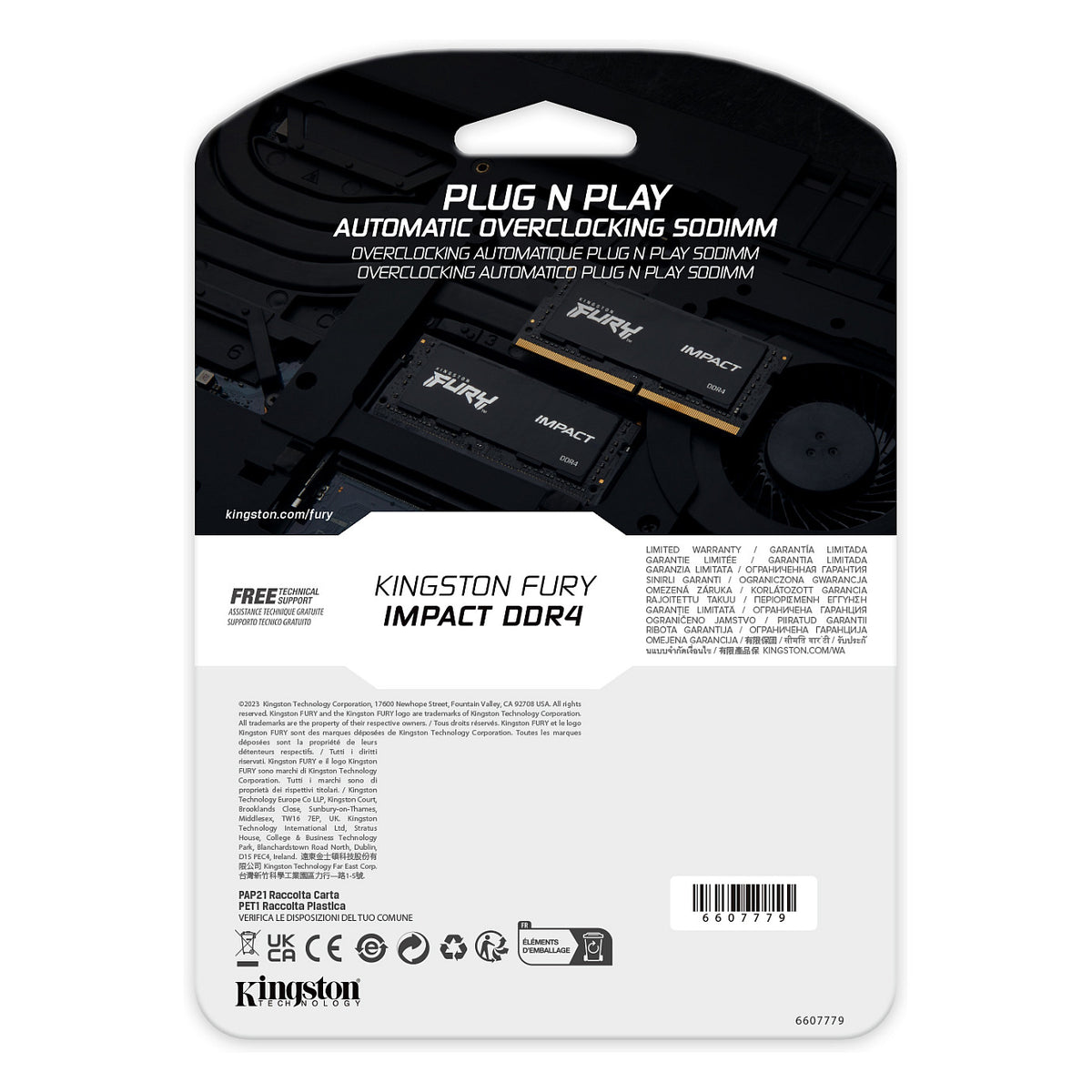SO KINGSTON 32GB 3200MHz DDR4 CL20 SODIMM FURY Impact