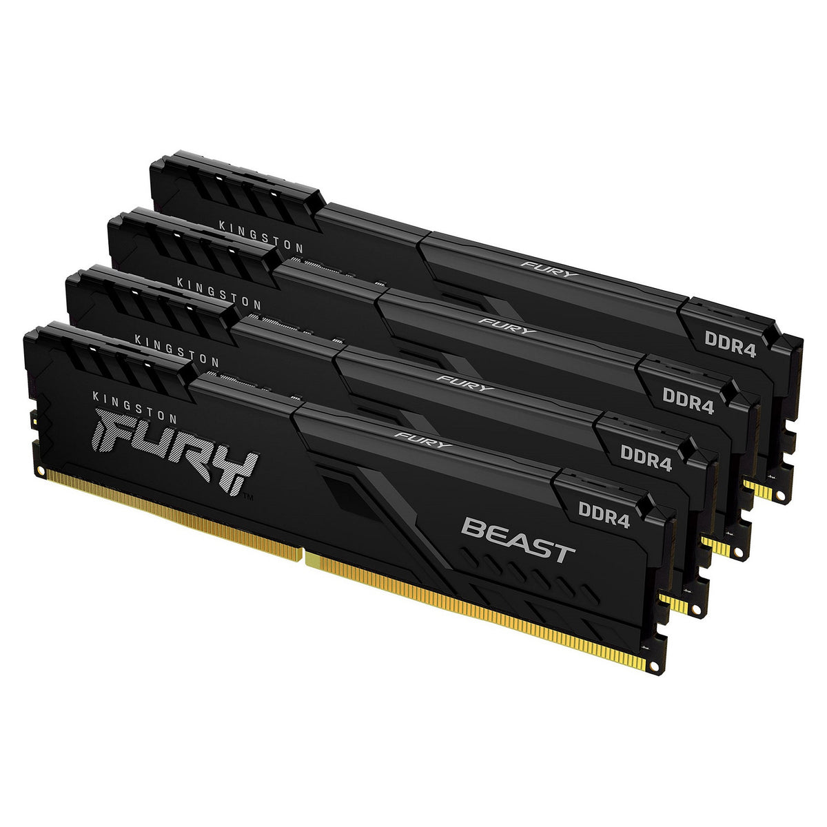 KINGSTON 128GB 3600MHz DDR4 CL18 DIMM Kit of 4 FURY Beast Black