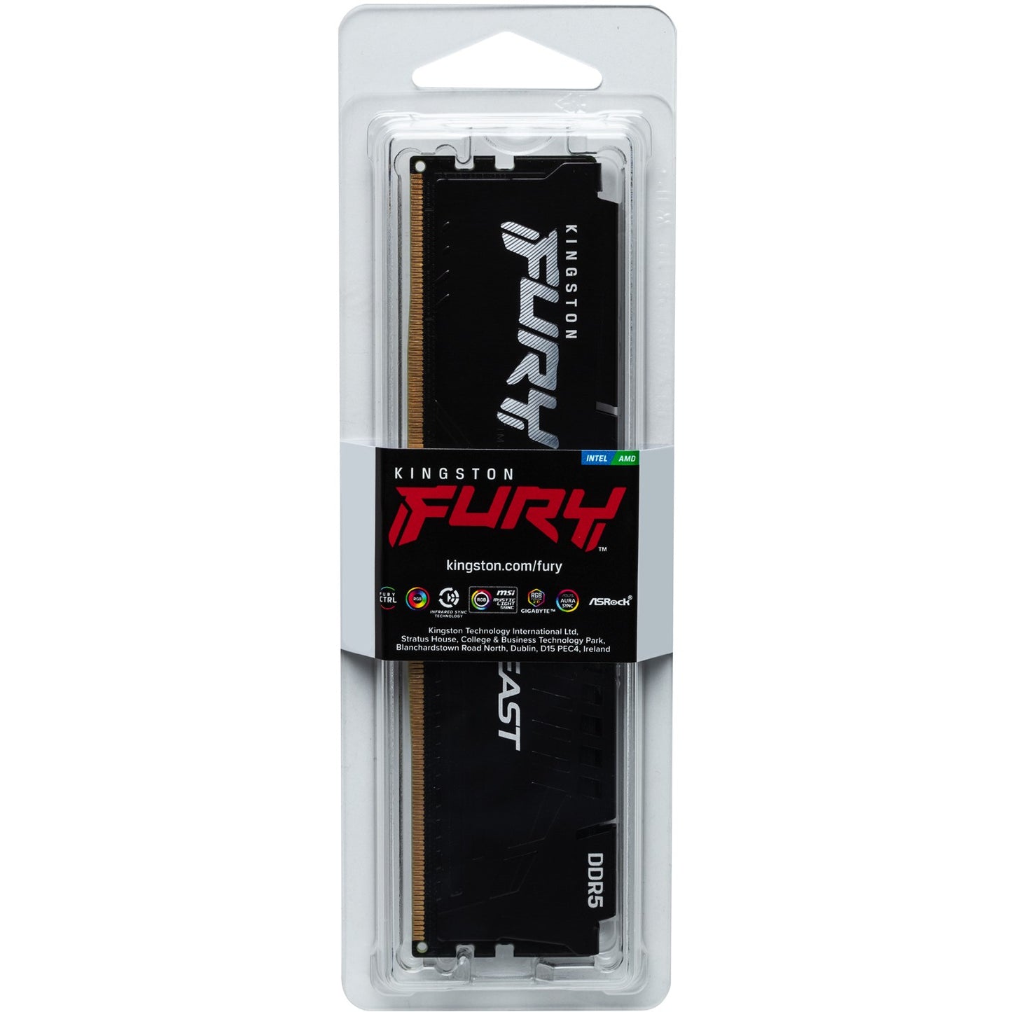 KINGSTON 32GB 5200MHz DDR5 CL40 DIMM FURY Beast Black