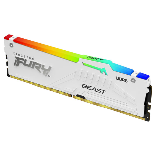 KINGSTON FURY Beast 32GB DIMM 5600MT/s DDR5 CL36 Kit of 2 White RGB EXPO