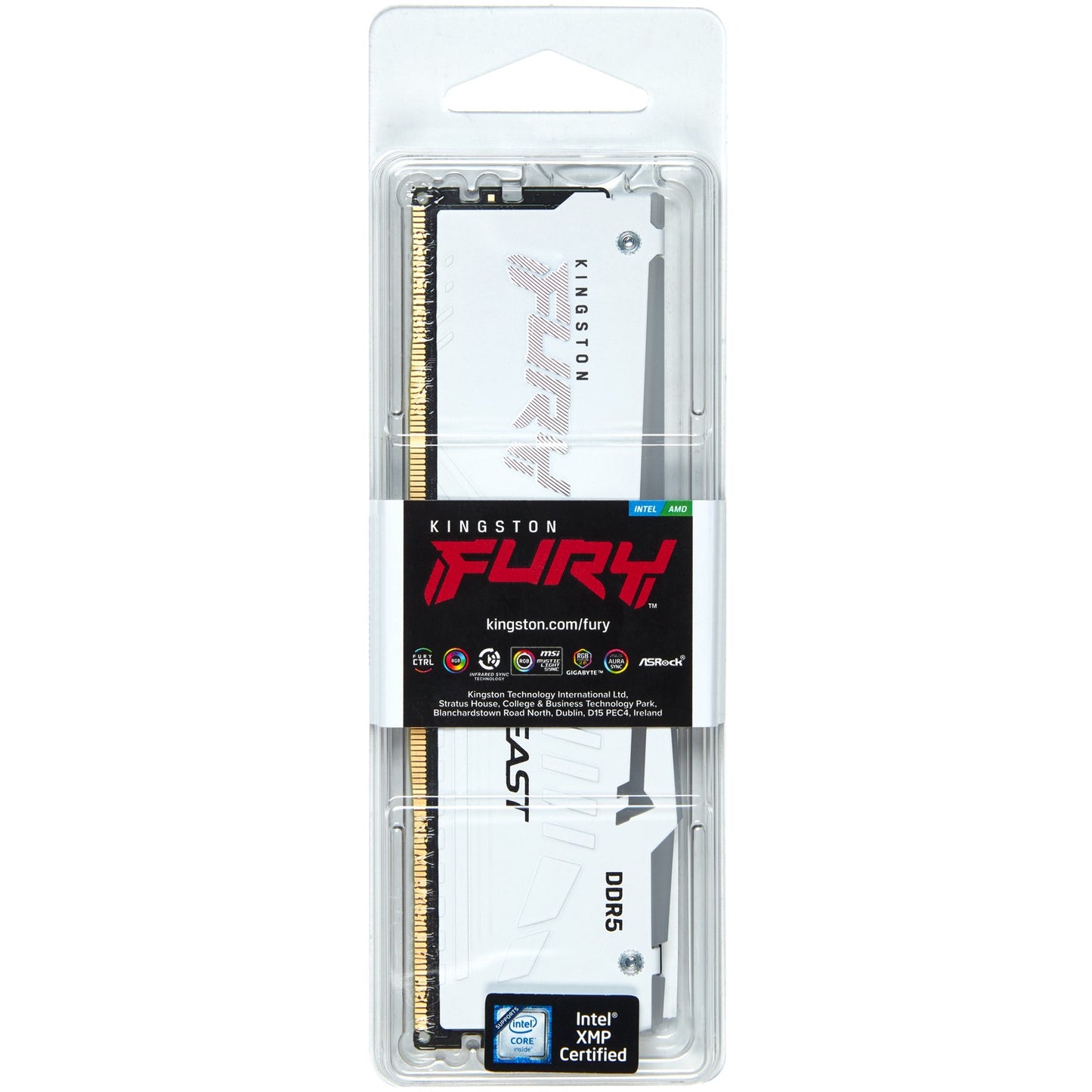 KINGSTON FURY Beast 32GB DIMM 5600MT/s DDR5 CL36 White RGB EXPO