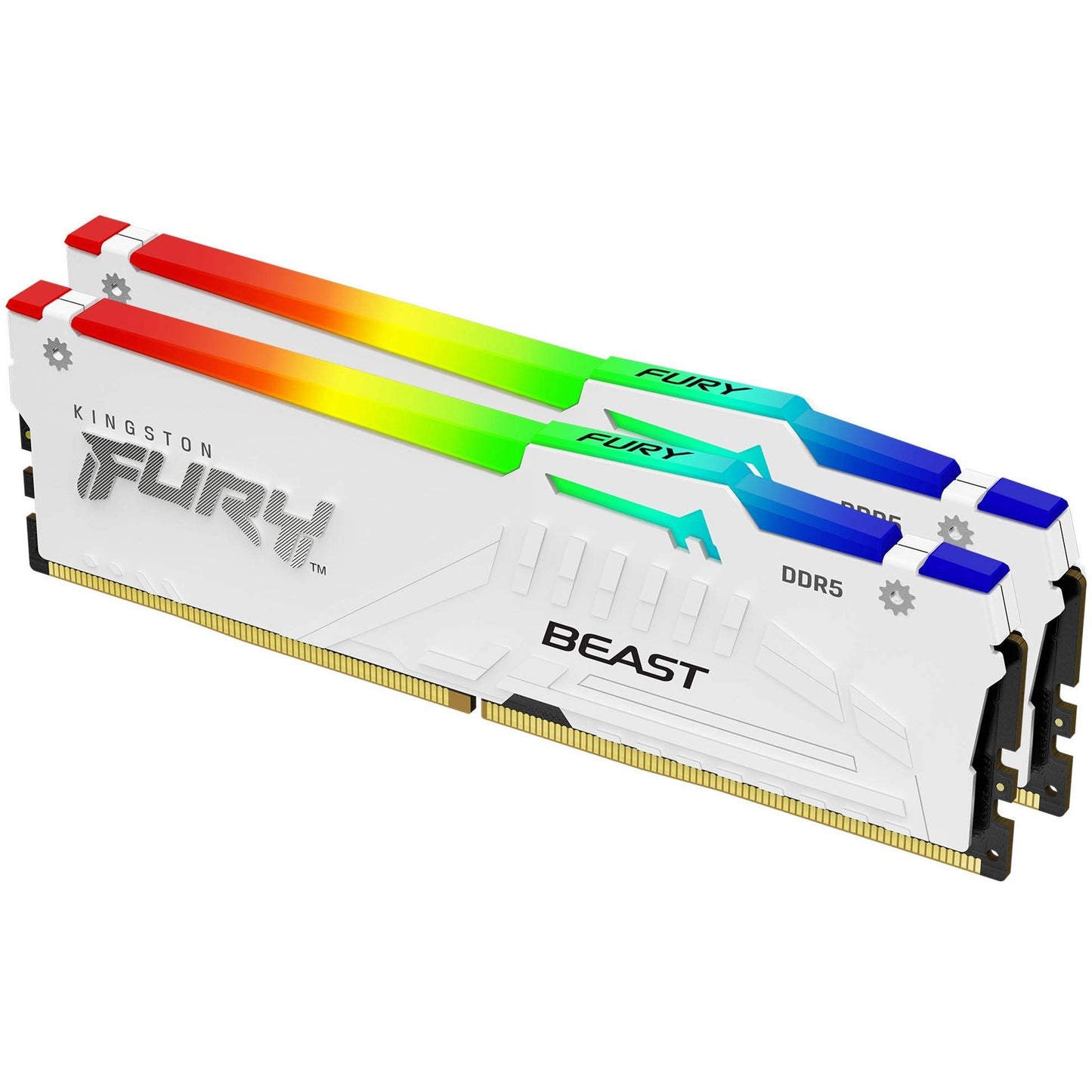 KINGSTON FURY Beast 64GB DIMM 6000MT/s DDR5 CL36 Kit of 2 White RGB EXPO