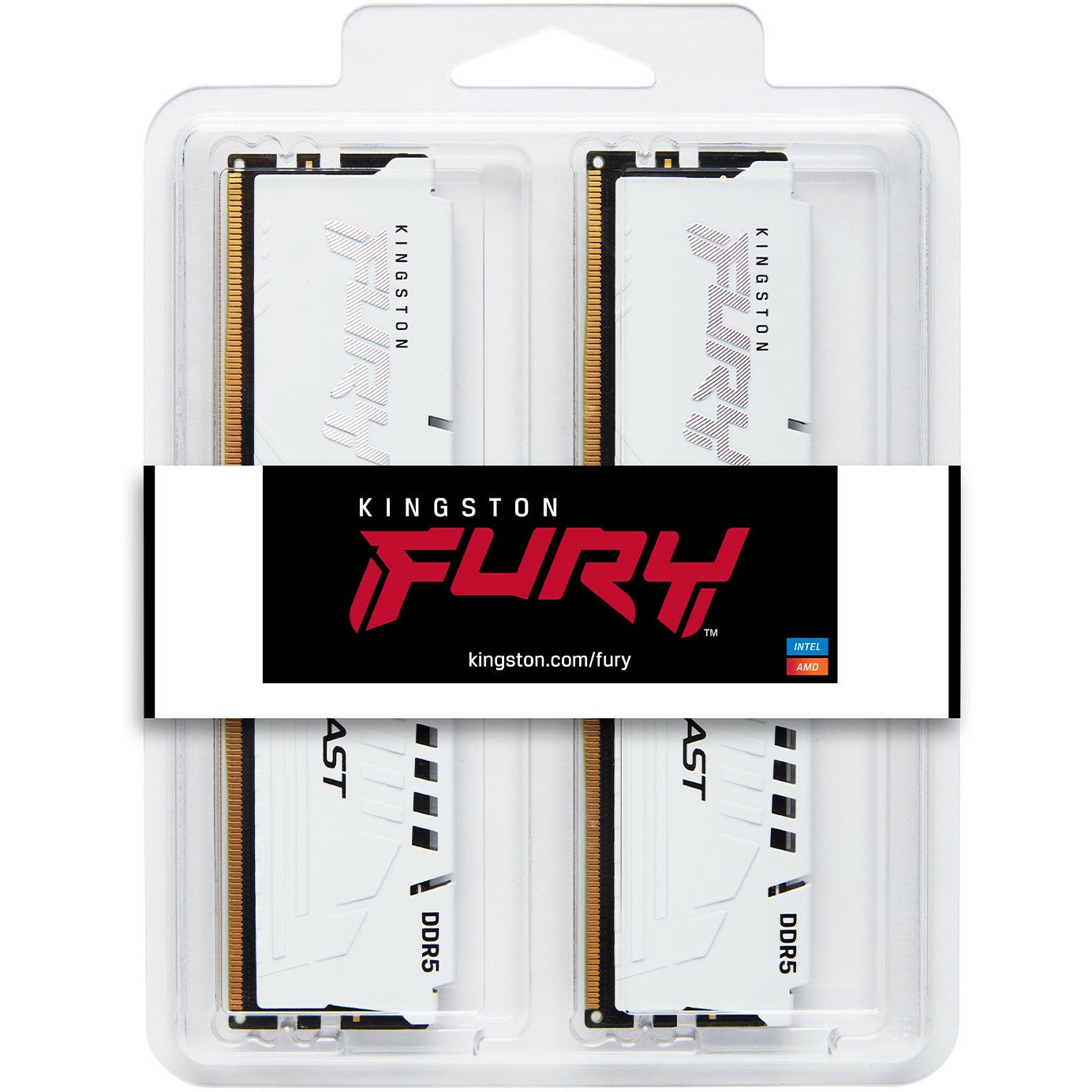 KINGSTON FURY Beast 64GB DIMM DDR5 5600MT/s DDR5 CL36 Kit of 2 White EXPO
