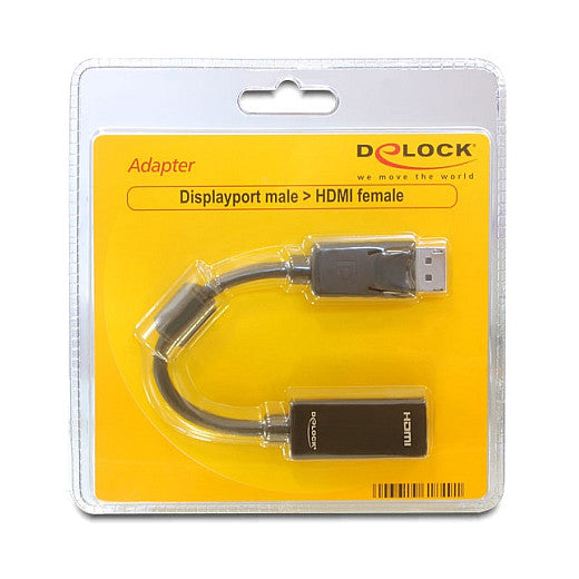 DeLock DisplayPort 1.1 > HDMI (ST-BU) Adapter Schwarz