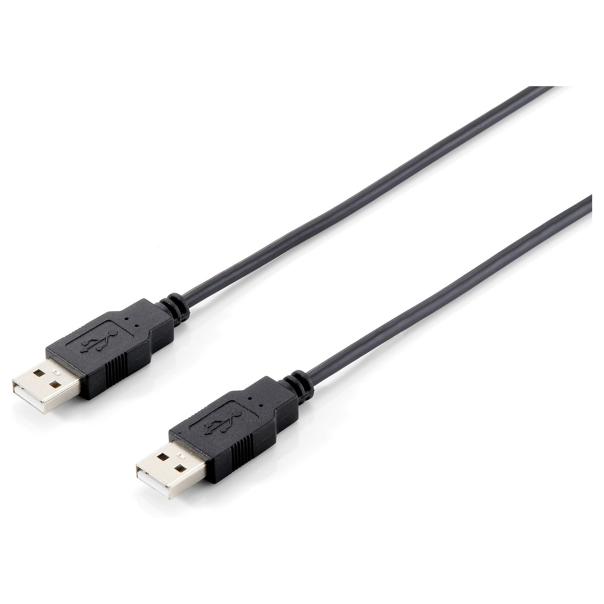 Equip Kabel USB-A2.0->A St/St 1.80m schwarz Polybeutel