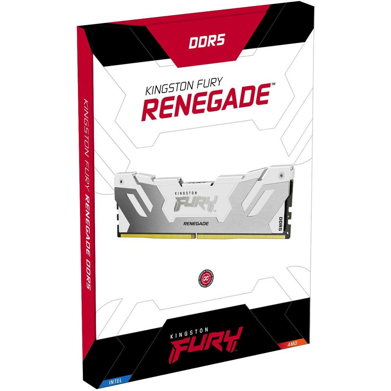 KINGSTON FURY Renegade 32GB DIMM DDR5 6400MT/s DDR5 CL32 Kit of 2 RGB White XMP