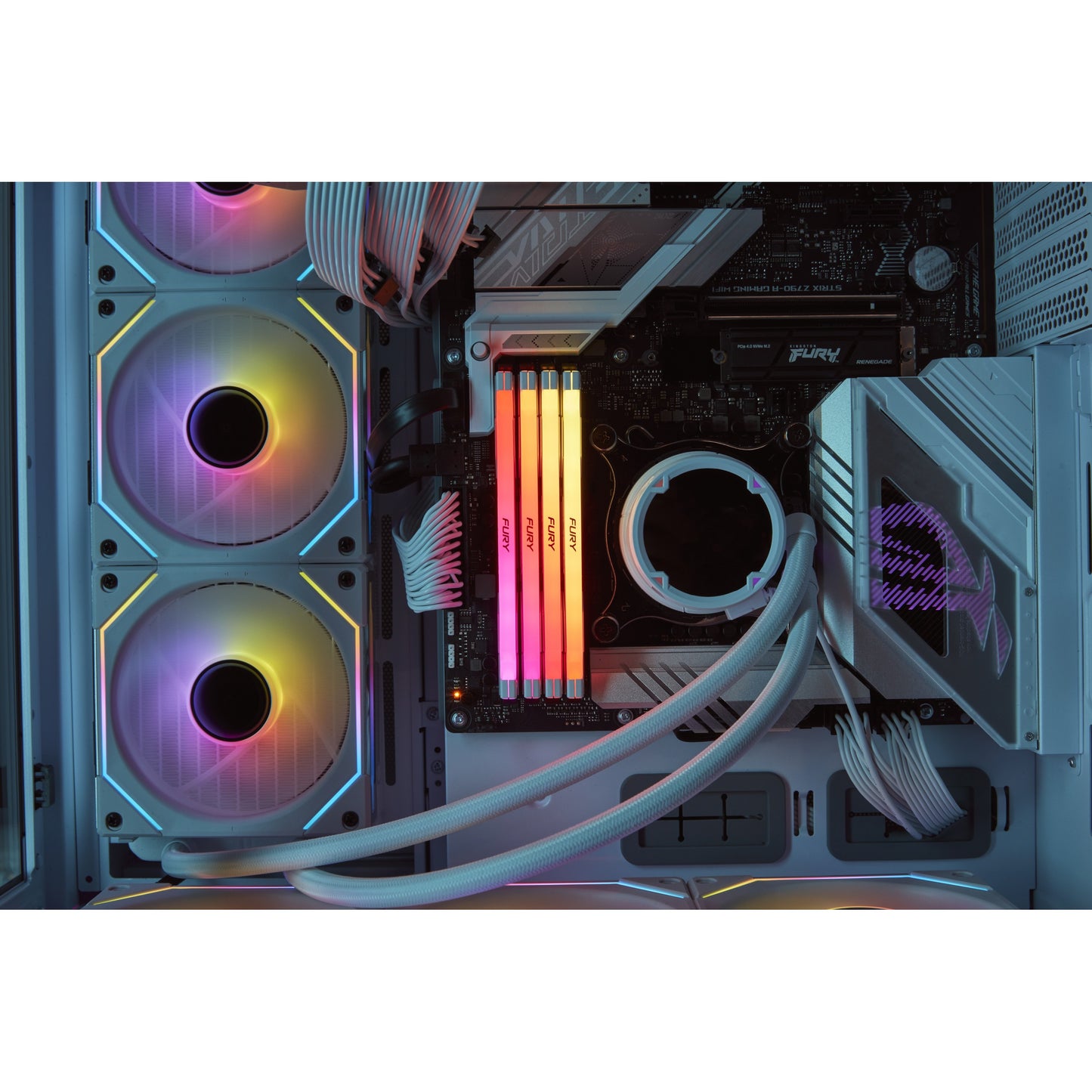 KINGSTON FURY Renegade 32GB DIMM DDR5 6400MT/s DDR5 CL32 Kit of 2 RGB White XMP