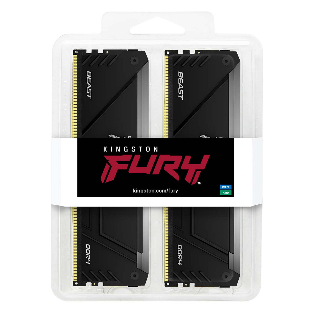 KINGSTON 64GB 3200MT/s DDR4 CL16 DIMM Kit of 2 FURY Beast RGB