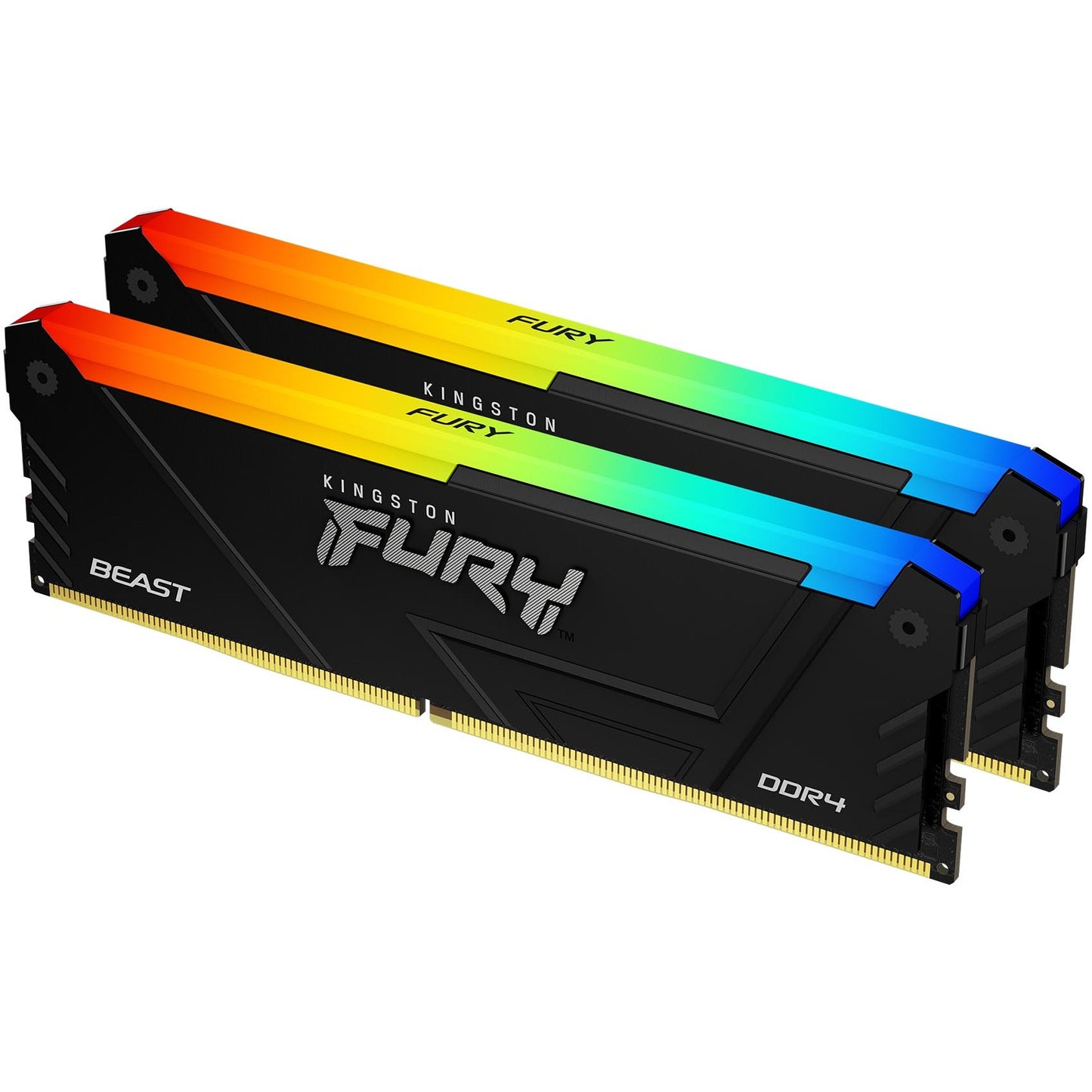 Kit de 2 modules Kingston Fury Beast RGB 32 Go DDR4 CL18 DIMM 3600 MT/s