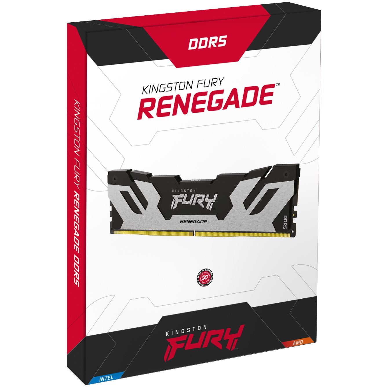 KINGSTON 32GB 8000MT/s DDR5 CL38 DIMM Kit of 2 FURY Renegade Silver XMP