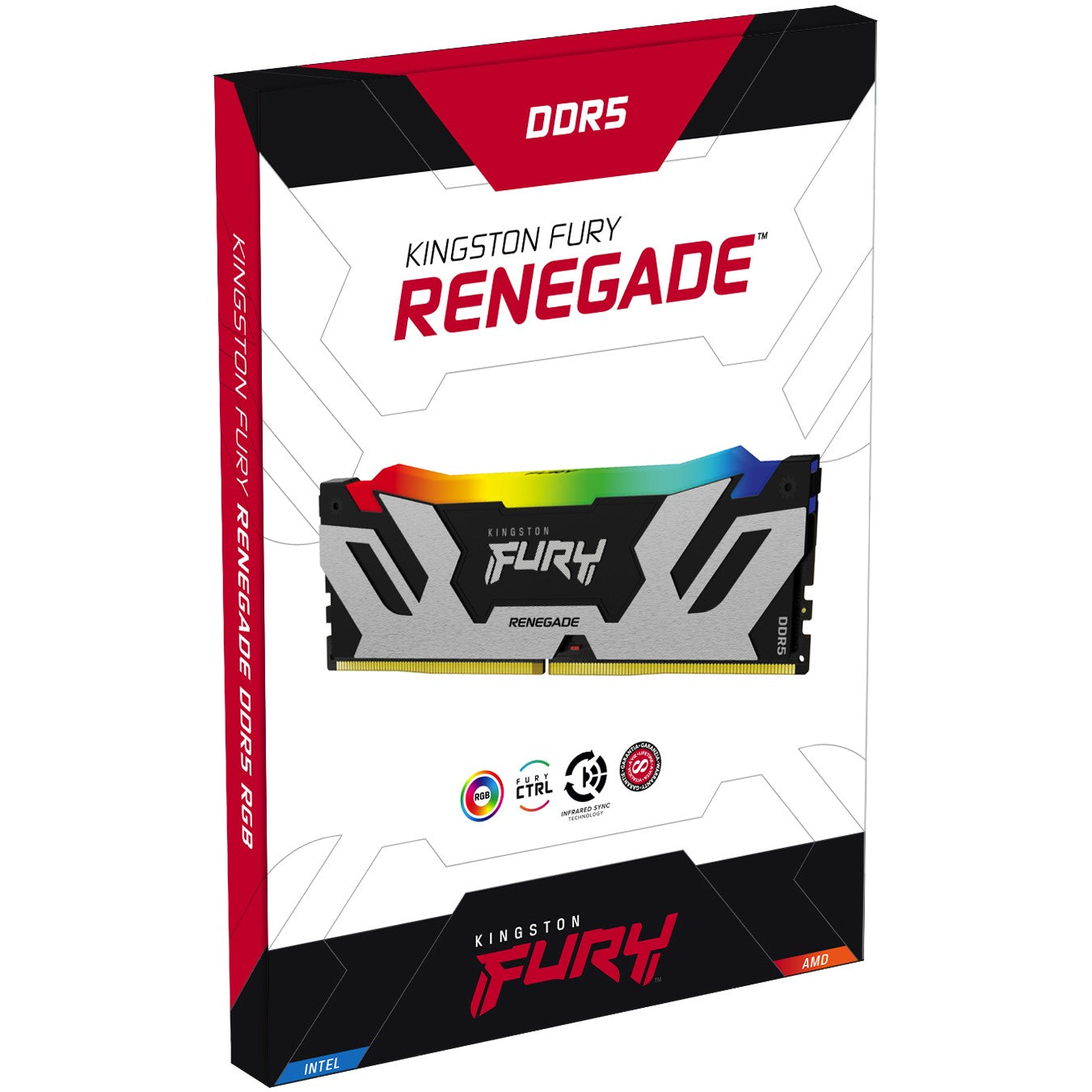 KINGSTON 64GB 6400MT/s DDR5 CL32 DIMM Kit of 2 FURY Renegade RGB XMP