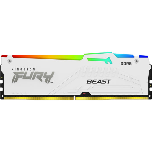 KINGSTON 16GB 6000MT/s DDR5 CL30 DIMM FURY Beast White RGB EXPO