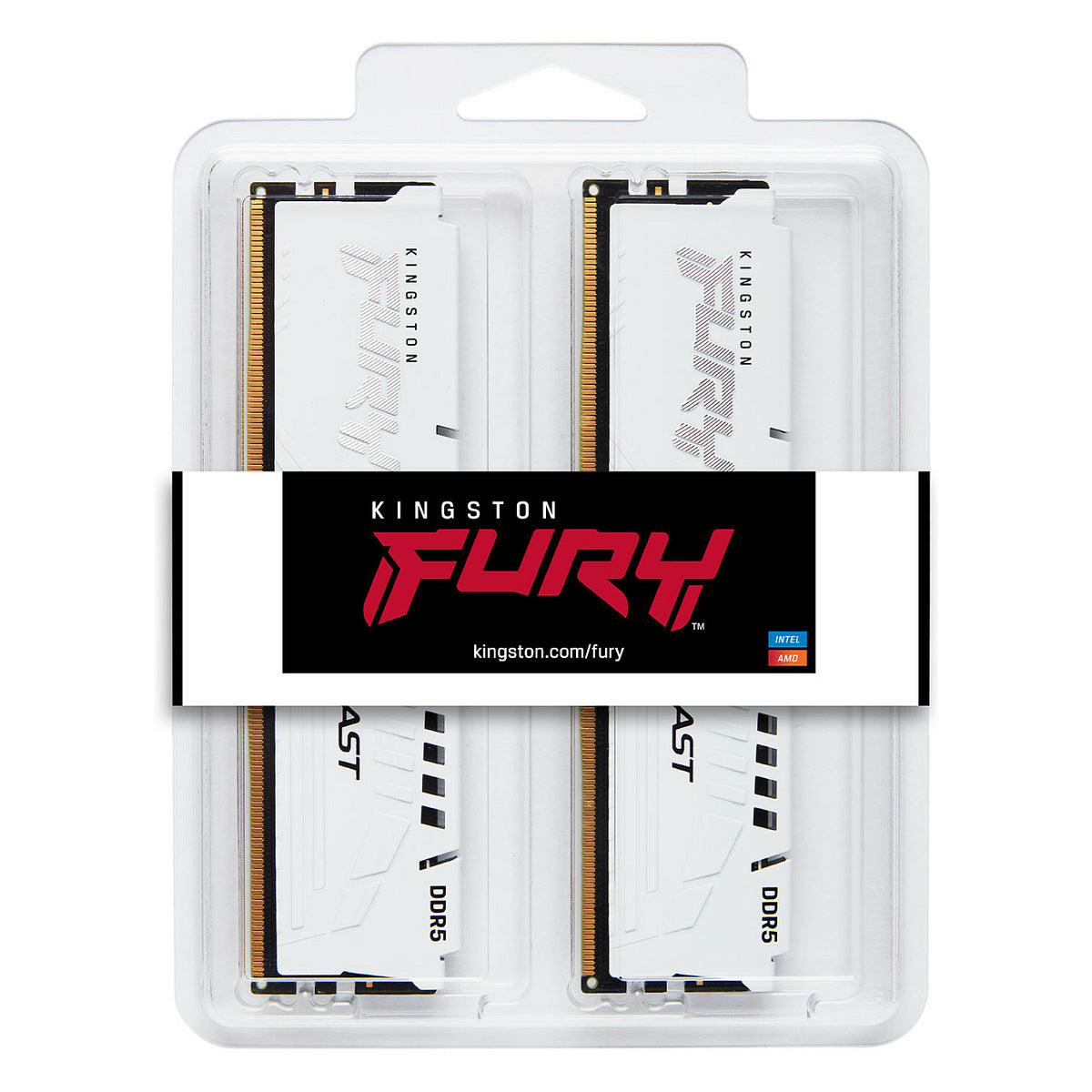 KINGSTON 32GB 6000MT/s DDR5 CL36 DIMM Kit of 2 FURY Beast White EXPO