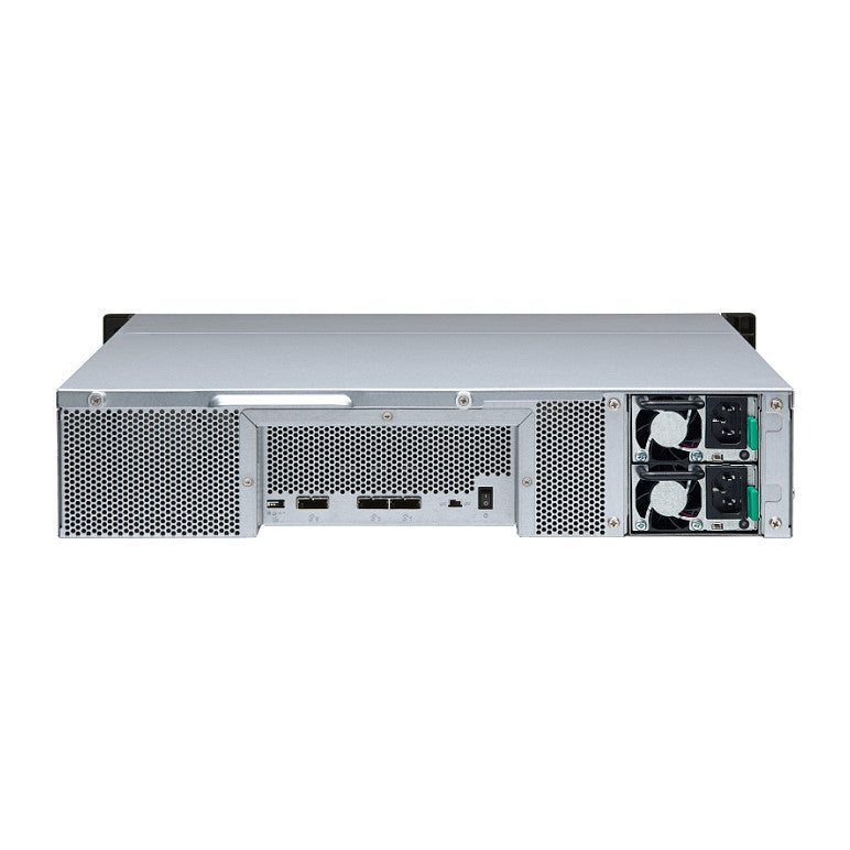 QNAP TL-R1200S-RP 12-bay 2U rackmount SATA JBOD expansion unit redundant PSU