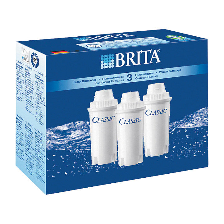 BRITA Tischwasserfilter Classic Filterkartusche 3er Pack