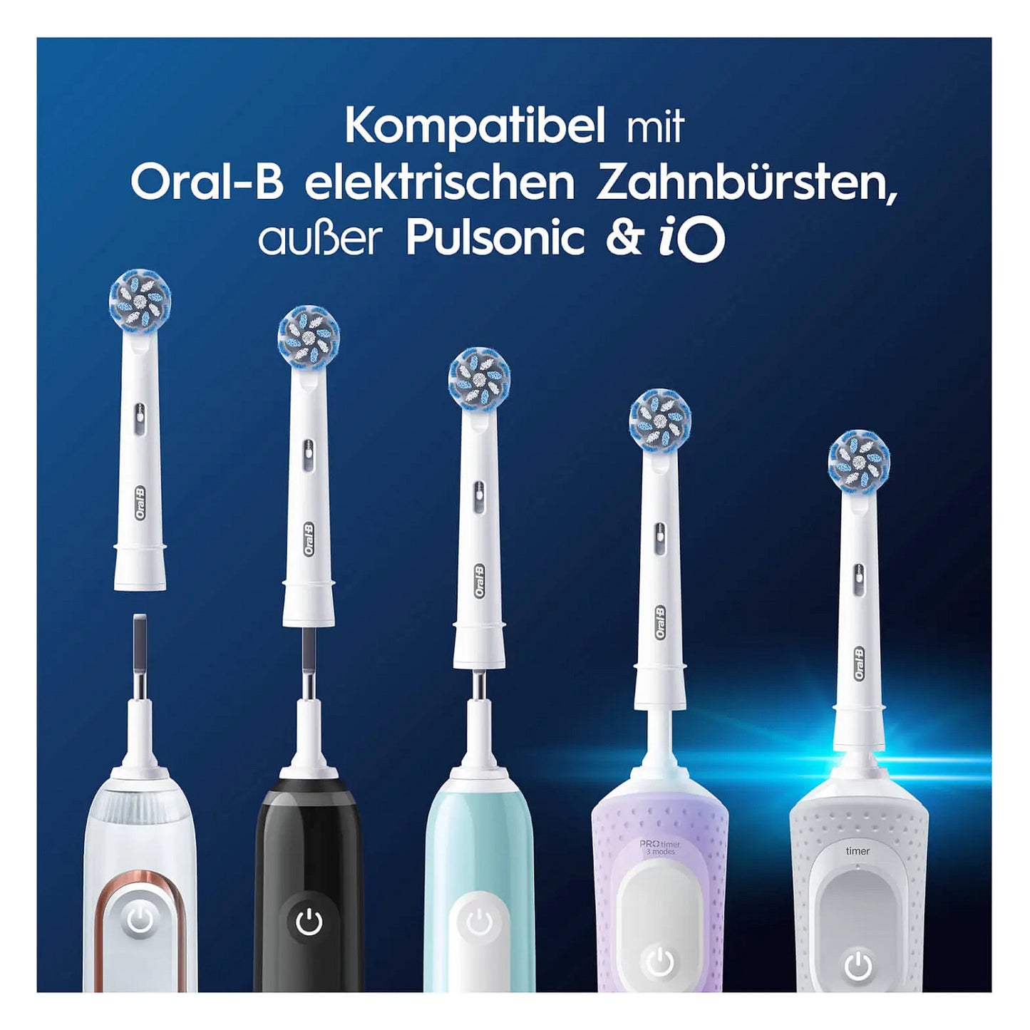 Oral-B Aufsteckbürsten Sensitive Clean 12-Pack Weiß