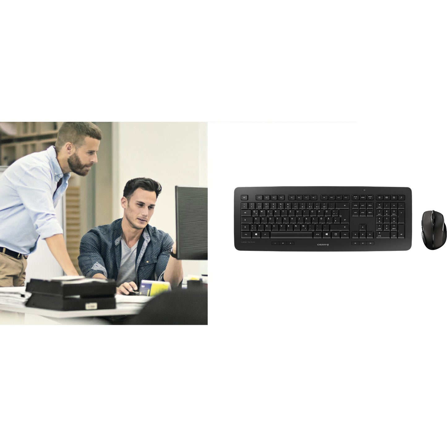 Cherry DW5100 Wireless Desktop Black QWERTZ DE