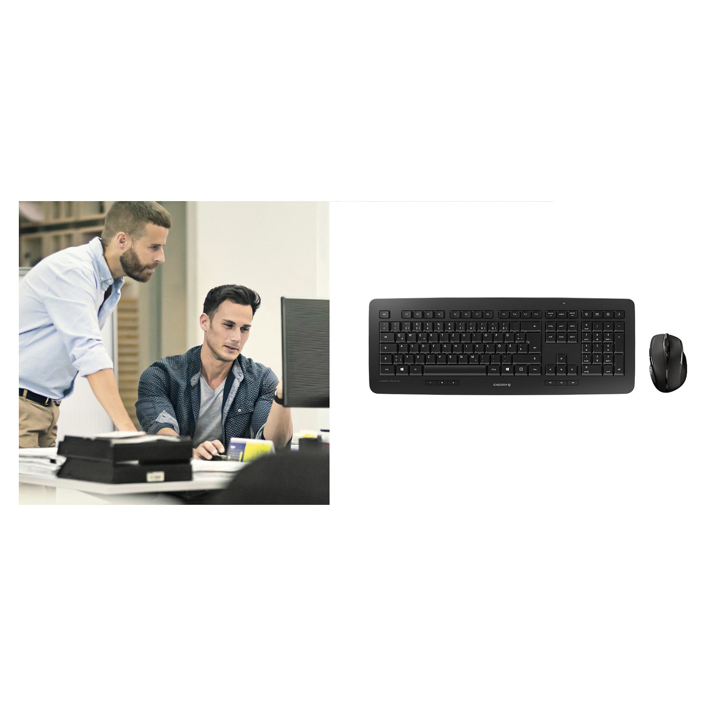 Cherry DW5100 Wireless Desktop Black QWERTZ DE