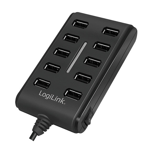 HUB 10x LogiLink 3.5A power