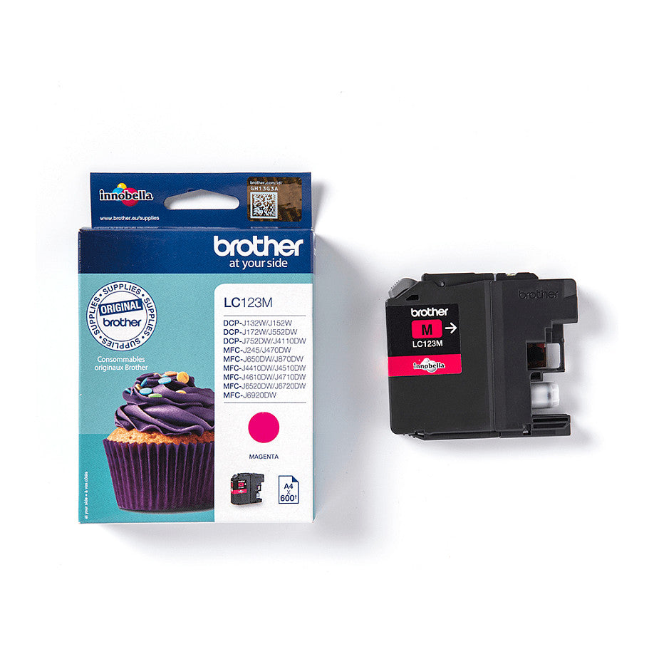 Brother Tinte LC-123M Magenta bis zu 600 Seiten nach ISO/IEC 24711