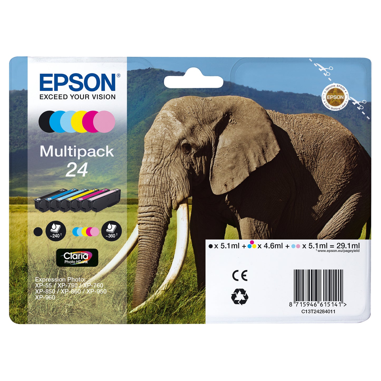 Epson 24 6-Pack MULTIPACK T2428
