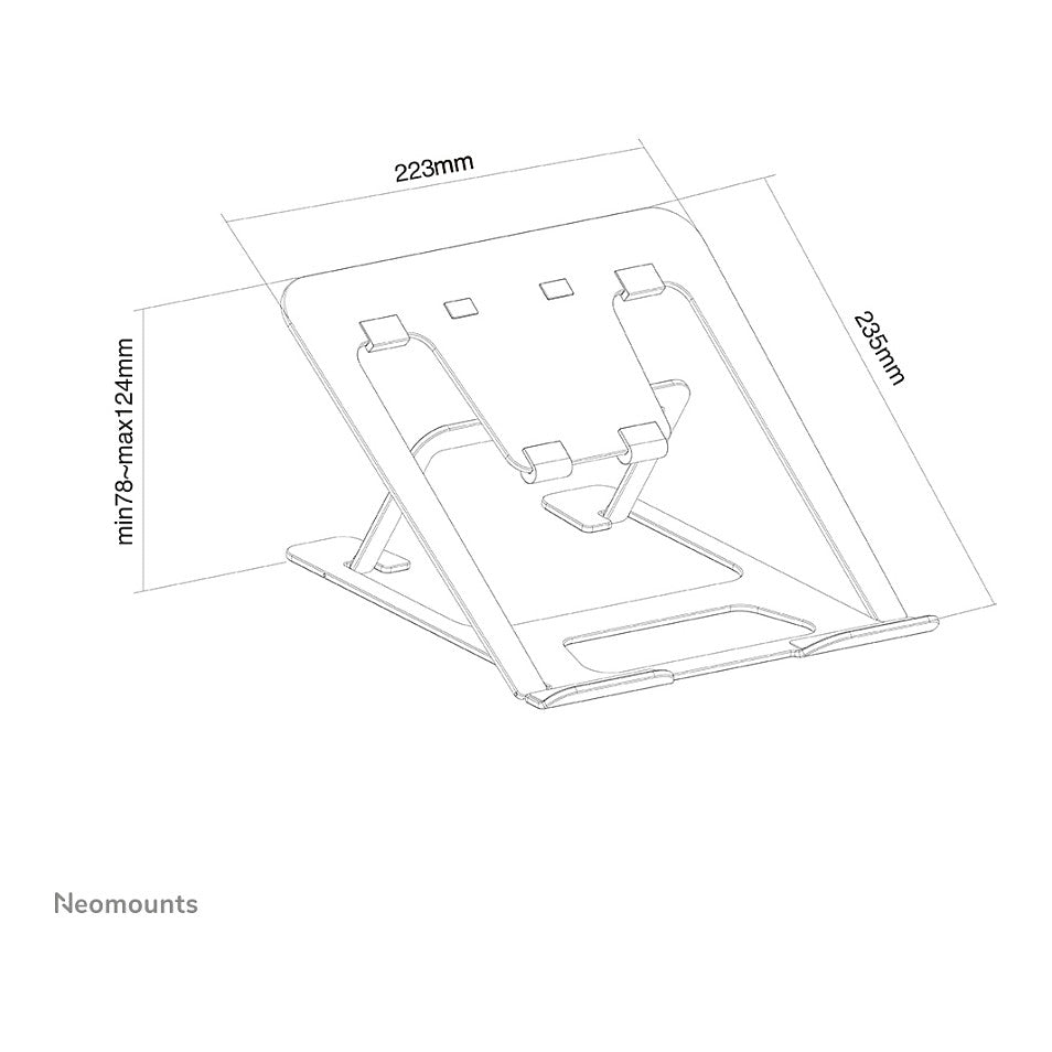 Neomounts Laptop-Ständer, faltbar, 5KG NSLS085BLACK