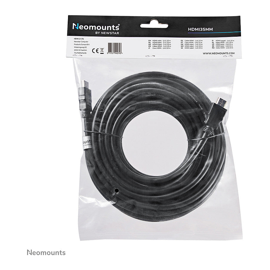 HDMI 14 Kabel, High speed, HDMI 19 Pins M/ M, 10 Meter KG HDMI35MM Neomounts