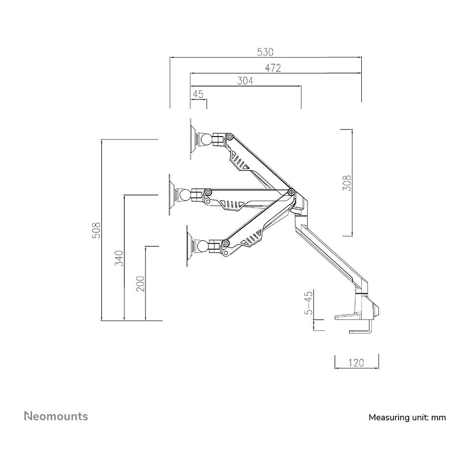 Neomounts FPMA-D750DBLACK2 Tischhalterung für Flachbildschirme bis 32" (81 cm)