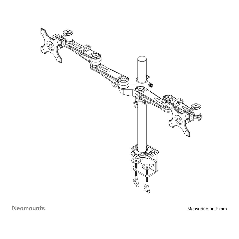 Neomounts Tischhalterung für zwei Flachbildschirme bis 27" (69 cm) 6KG FPMA-D935D