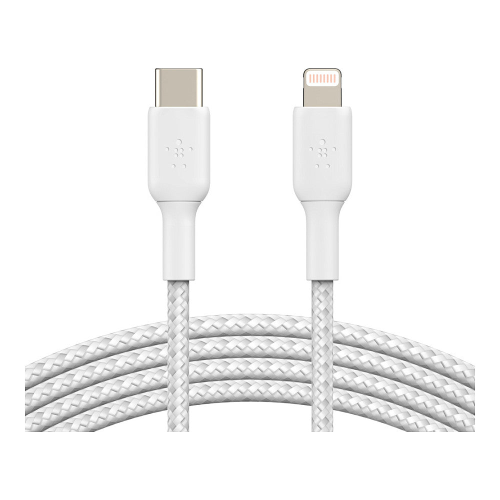 Belkin Lightning/USB-C Kabel ummantelt mfi 1m weiß