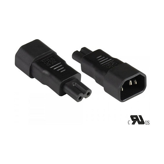 GoodConnections C14 > C7 (ST-BU) Kaltgeräte Stromadapter Schwarz