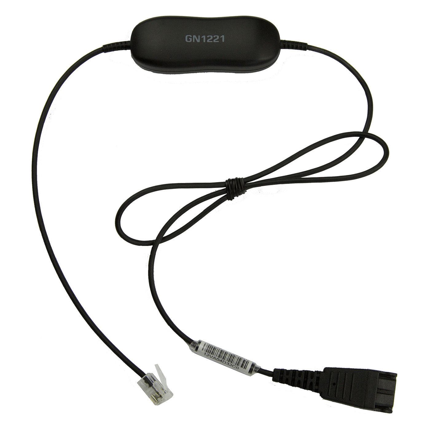 Jabra Smart Cord QD to RJ9 straight 0.8 meters with 8-position switch configurator for STD Variants Headset