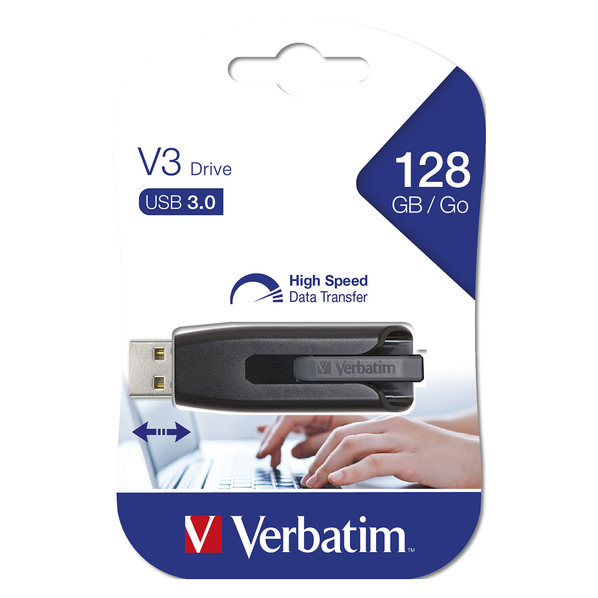 STICK 128GB USB 3.2 Verbatim Store'n'Go V3 Black