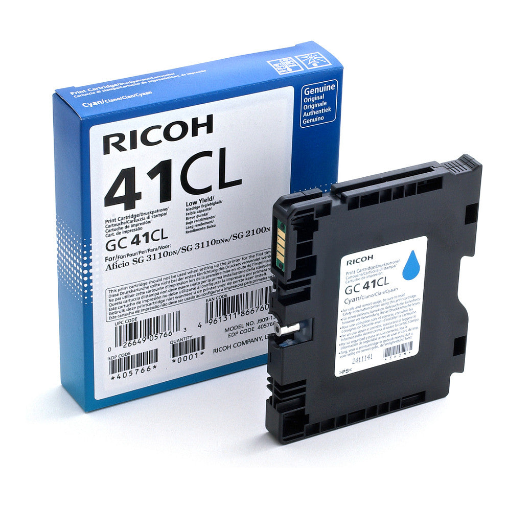 Ricoh Tinte 405766 cyan GC41CL