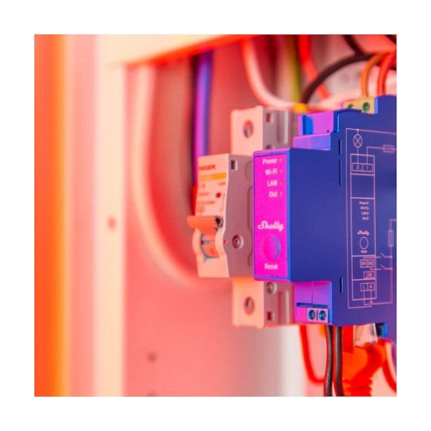 Shelly Relais "Pro 1" WLAN LAN Max. 16A 1 Kanal 1 Phase BT DIN-Rail