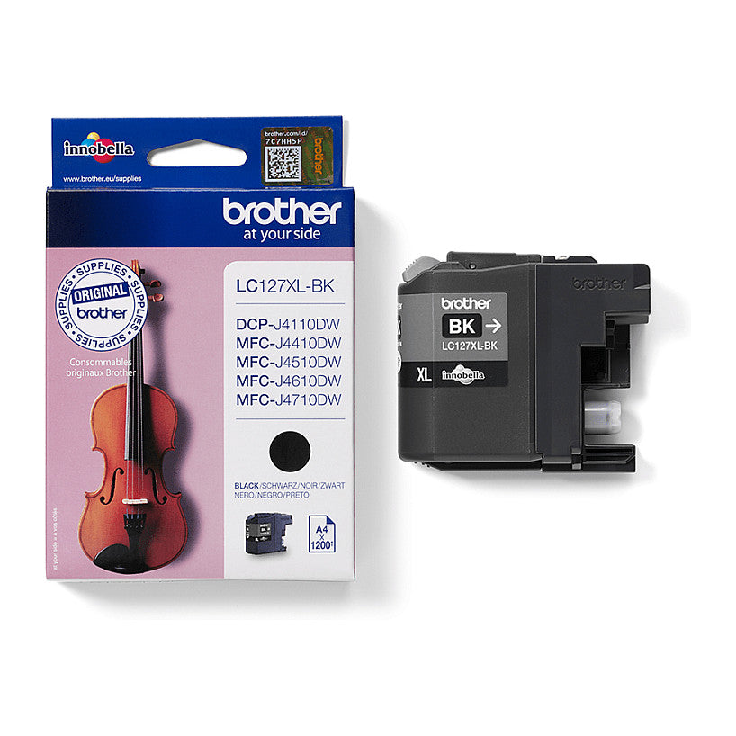 Brother Tinte LC-127XL-BK Schwarz bis zu 1.200 Seiten nach ISO/IEC 24711