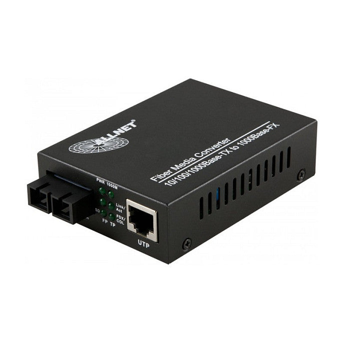 Z ALLNET Medienkonverter 10/100/1000BASE-T auf 1000BASE-LX Singlemode SC Anschluss 10km ALL-MC105G-SC-SM