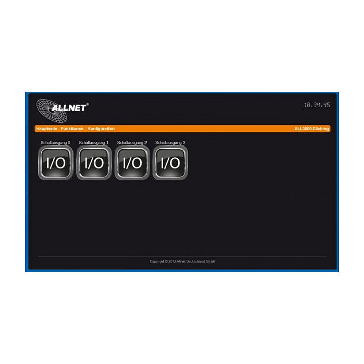 ALLNET MSR Zentrale ALL3500 inkl. 4 Sensor Ports & WLAN für IP Gebäude Automation
