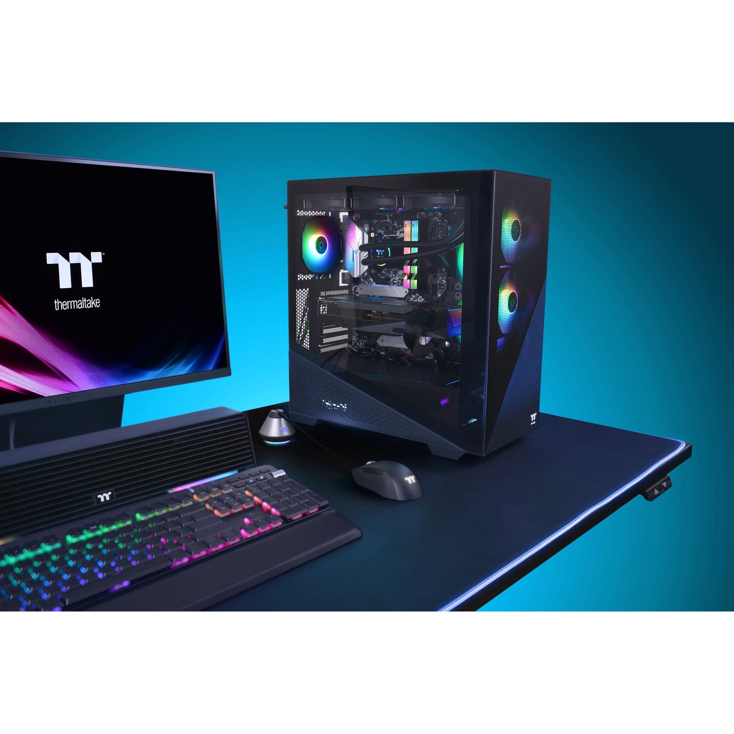 Midi Thermaltake Divider 370 TG ARGB Black