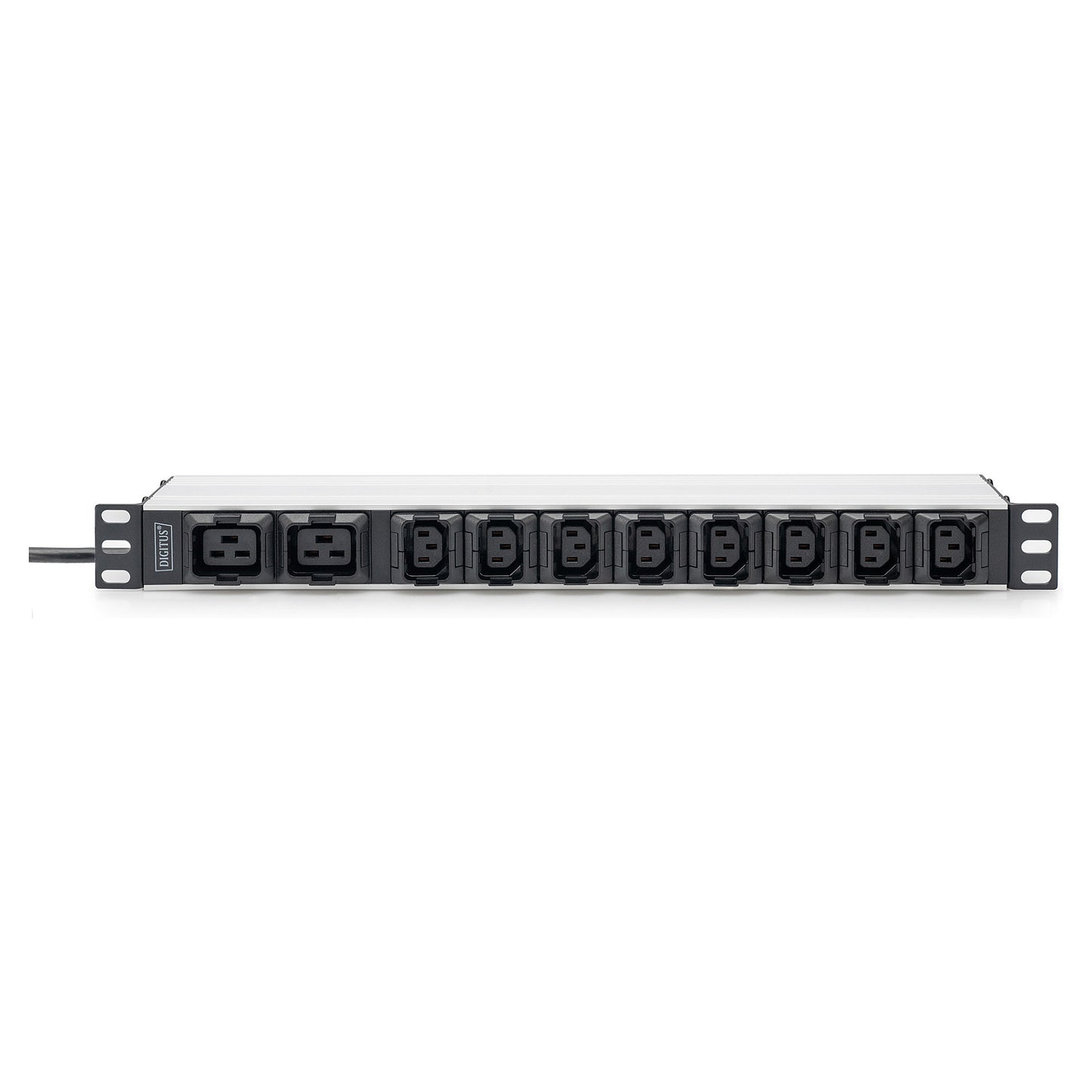 DIGITUS PDU 1HE 8xC13 2xC19 Ausgänge 230V/16A schwarz