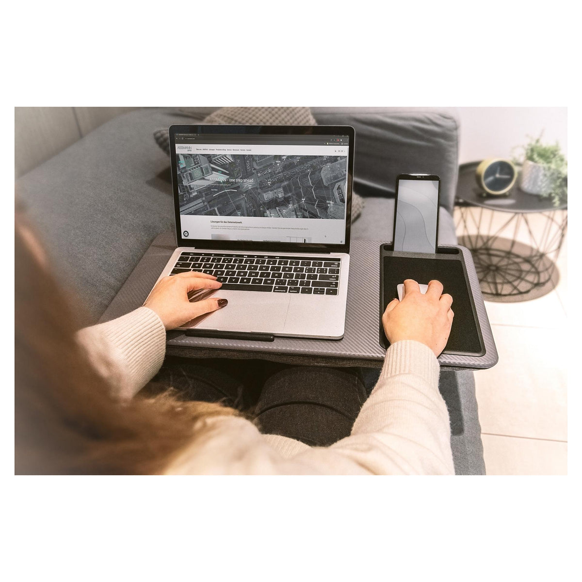 Notebook Desk up to 43.18cm 17Zoll mobile slot mousepad